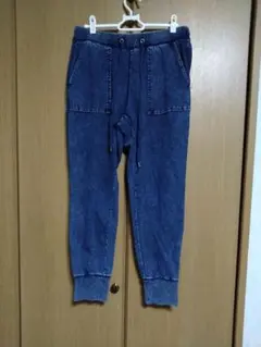値下げしました。GU デニムスウェット　イージーパンツ　 XL