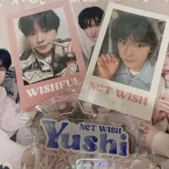 NCT WISH YushiキーホルダーとステッカーC