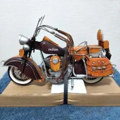 木製 ハンドメイド バイク オブジェ 43cm/ヴィンテージ風 インテリア 大型 木製 ハンドメイド バイク オブジェ 43cm/ヴィンテージ風 インテリア