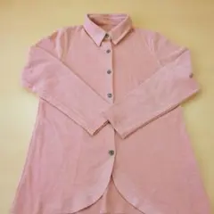 ピンク 長袖 シャツ M