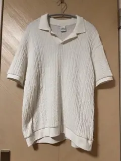 ZARA ホワイト スキッパーTシャツM