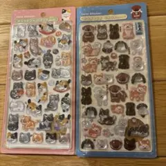 【正規品】ボンボンドロップシール　和柄　犬　猫セット