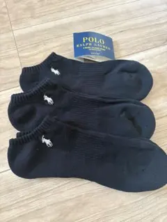 新品未使用】ポロラルフローレン　メンズ　ソックス　3足組25-27cm
