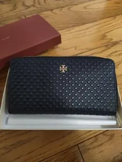 Tory Burch ネイビー 長財布