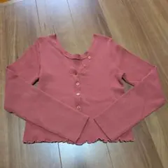 リブ編み長袖カーディガン archives カーディガン Mサイズ