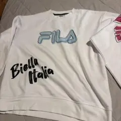 FILA ホワイト スウェット Lサイズ
