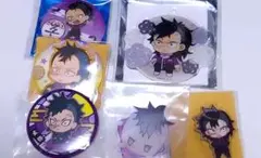 鬼滅の刃 不死川玄弥 缶バ＆アクキー6点セット