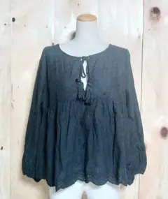 SLOBE IENA　エンブロイダリー カットワークコットンスモックブラウスのサムネイル