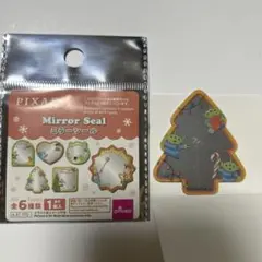 PIXAR ミラーシール　エイリアン　リトルグリーンメン　ダイソー　クリスマス