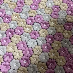 小花柄 生地 ピンク ベージュ グレー　生地幅✖️50cm