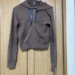 UNIQLO ブラウン フルジッパー パーカー Mサイズ