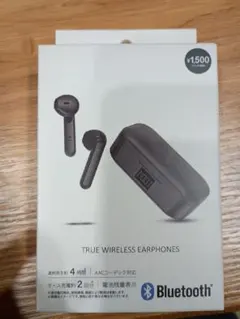 ワイヤレスイヤホン　黒　3COINS