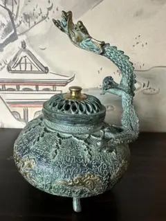 中国 緑釉 神獣口 水注 執壷 C R9835B - メルカリ
