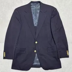 A7(L)✨ラルフローレン　紺ブレザー　金ボタン　ネイビー　テーラードジャケット