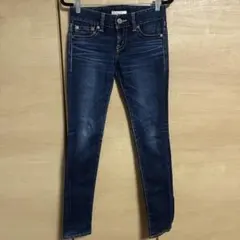 MOUSSY マウジー　ダークブルー スキニーデニム　25