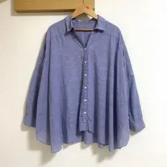 Spick & Span コットンリネン長袖シャツ ロールアップのサムネイル