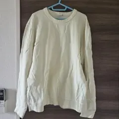ZARA クリーム色 薄手トレーナー Mサイズ