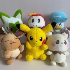 ポケットモンスター ぬいぐるみ 6体まとめ売り ピカチュウ入り バンプレスト
