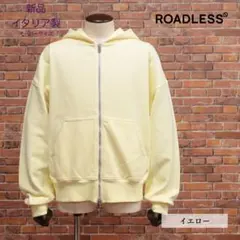 【新品・S・イタリア製】ROADLESS・ガーメントダイダブルジップ パーカー