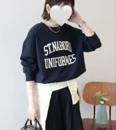 AMERICAN HOLIC カレッジロゴ裏毛スウェット