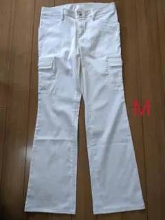 ※※美品 アディダスカーゴパンツ ホワイト  ゴルフ M※※