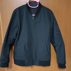 【美品】ナノユニバースリバーシブルミリタリーブルゾン