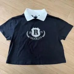 BROOKLYN ロゴ 半袖 襟付き クロップド丈 トップスのサムネイル