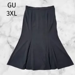 ＊GU＊ジーユー【3XL】カットソーマーメイドロングスカート　大きいサイズのサムネイル