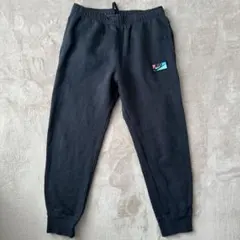 ナイキ　SWOOSH スウォッシュ　ワッペン ブラック スウェットパンツ XL