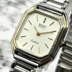 SEIKO 新品電池 상태좋음 稼働 希少 腕時計 2320-6430 エクセリーヌ