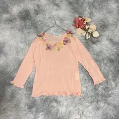 mila schon ミラショーン（L）シアー 長袖カットソー 花柄 フェニミンのサムネイル