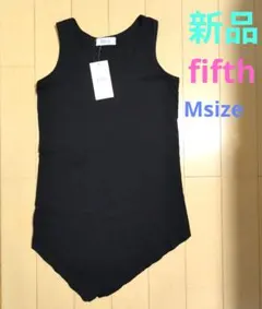 【新品タグ付き】 fifth ブラック ノースリーブ Mサイズのサムネイル