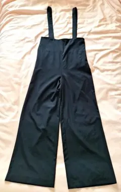 アクアガレージ サロペット ワイドレッグ ブラック M