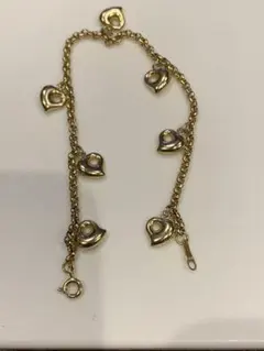 G*)様 K18金ハート型チャーム ブレスレット