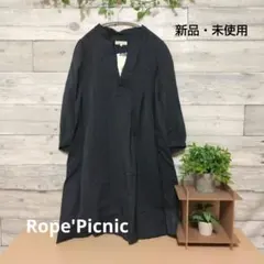 新品✿Rope'Picnic✿ロペピクニック✿　ダークグレー Vネックワンピース