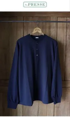 アプレッセ Cashmere Blend Henley Neck Shirt - メルカリ