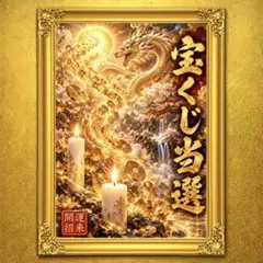 龍神宝運招福 開運特級呪物絵画 宝くじ高額当選 金運アップ 金運覚醒 言霊御札