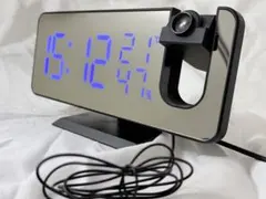 多機能目覚まし時計 温湿度計FMラジオ・アラーム・投影・スヌーズ機能付き