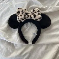 【25/12月購入】ミッキー型カチューシャ レオパード柄