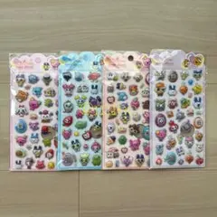【新品】たまごっち きゅんポップシール ぷくぷく 3D 立体シール 4枚