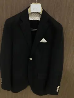 メンズ　ジャケット　2つボタン　本切羽　ネイビー　Y6 2-5