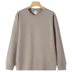 グレー クルーネック スウェット