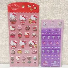 【正規品】サンリオ　ハローキティ　マシュマロシール　タイルシール　2枚セット