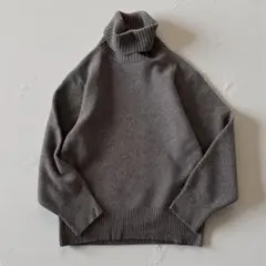 Deuxieme Classe ミドルゲージタートルネックニット　ダークブラウン