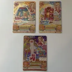 アイカツカード リゾートキャンサーコーデ　Vivid Kiss 3枚　夏樹みくる