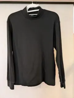 UNIQLO ユニクロ ソフトタッチハイネック 長袖Tシャツ ブラック M