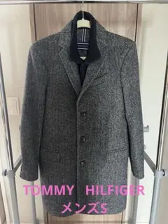 ウール混紡 グレー系 ピーコート　トミー