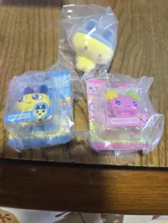 たまごっち　ブリスターパッケージまめっち、ふらわっち、フロッキーまめっち