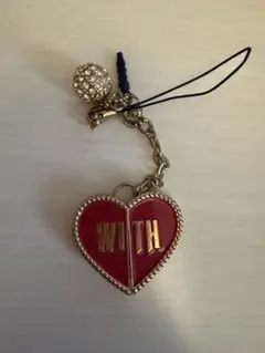 【東方神起】WITH グッツ　ハートキーホルダー