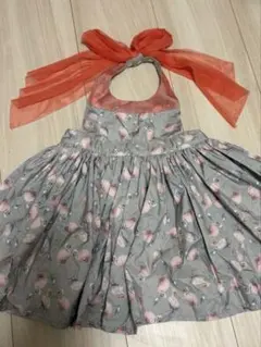 MARL MARLフラミンゴ柄エプロン ベビーサイズ(80-90cm)